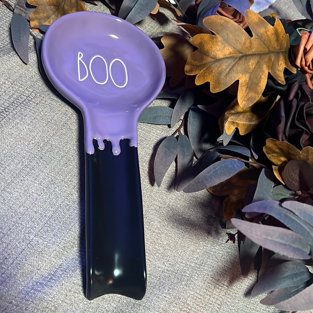 Rae Dunn Spoon Rest boo slime purple